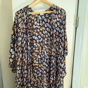 Floral Coverup or Wrap Sz Small/Medium